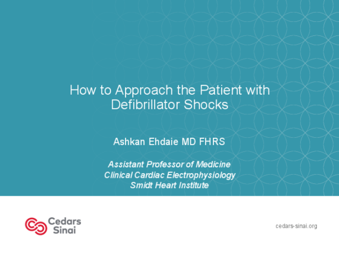 How to Approach the Patient with Defibrillator Shocks